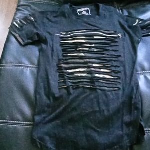 😍big boys short sleeve shirt with camo print peeking thru😍